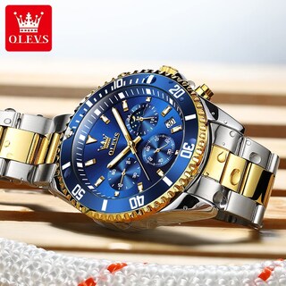 Foto 3 | Foto 3 | Reloj Olevs Luxury Chronograph De Acero Inoxidable Impermeable - Venta Internacional.
