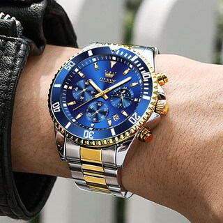Foto 4 | Foto 4 | Reloj Olevs Luxury Chronograph De Acero Inoxidable Impermeable - Venta Internacional.