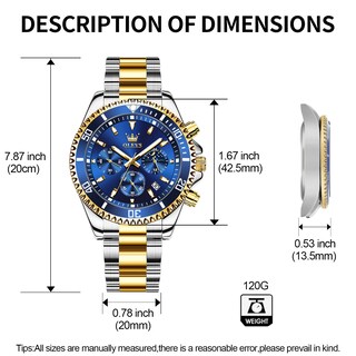 Foto 7 | Foto 7 | Reloj Olevs Luxury Chronograph De Acero Inoxidable Impermeable - Venta Internacional.