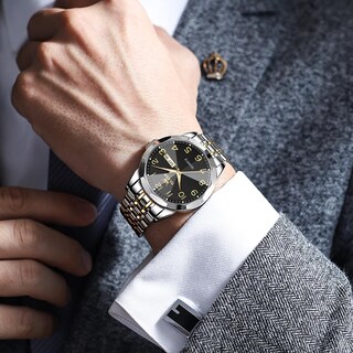 Foto 3 | Foto 3 | Correa Analógica De Acero Inoxidable Bicolor Watch Olevs Para Hombre - Venta Internacional.