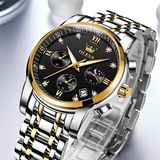 Foto 7 | Foto 7 | Reloj De Pulsera Olevs Chronograph Quartz De Acero Inoxidable Para Hombre - Venta Internacional.