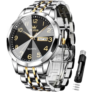 Foto 1 | Foto 1 | Reloj Olevs Silver Para Hombre, Vestido De Negocios Impermeable - Venta Internacional.