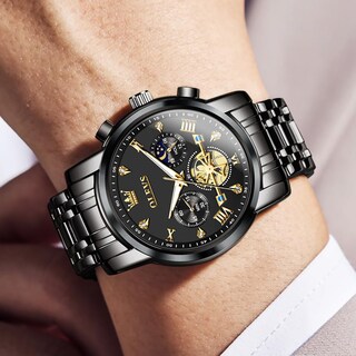 Foto 3 | Foto 3 | Reloj De Pulsera Olevs Black Diamond Business Dress Para Hombre - Venta Internacional.