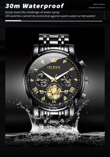 Foto 6 | Foto 6 | Reloj De Pulsera Olevs Black Diamond Business Dress Para Hombre - Venta Internacional.