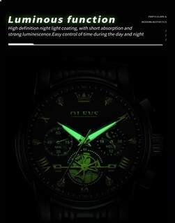 Foto 7 | Foto 7 | Reloj De Pulsera Olevs Black Diamond Business Dress Para Hombre - Venta Internacional.