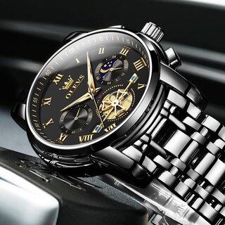 Foto 4 | Foto 4 | Reloj De Pulsera Olevs Chronograph Quartz De Acero Inoxidable Para Hombre - Venta Internacional.