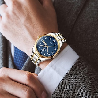 Foto 3 | Foto 3 | Reloj Olevs Analógico Acero Inoxidable Azul Con Fecha Para Hombre - Venta Internacional