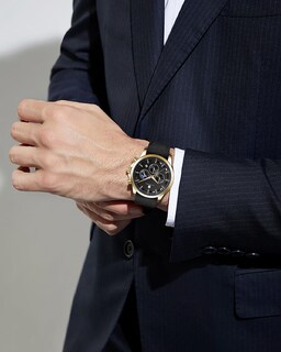 Foto 3 | Foto 3 | Reloj By Benyar Chronograph Waterproof Para Hombre En Piel Negra - Venta Internacional.
