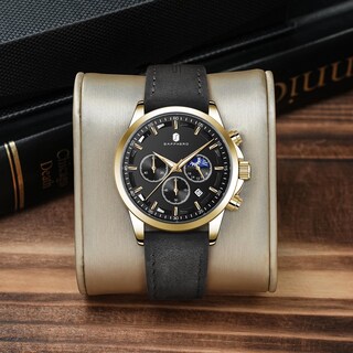 Foto 4 | Foto 4 | Reloj By Benyar Chronograph Waterproof Para Hombre En Piel Negra - Venta Internacional.