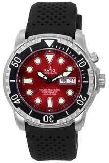 Foto 1 | Foto 1 | Reloj De Buceo Ratio Freediver Helium-safe 1000m Para Hombre Rojo - Venta Internacional.