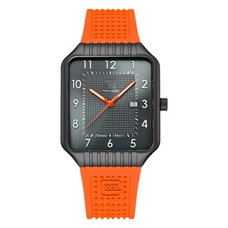 Foto 1 | Foto 1 | Reloj Glock Precision Para Hombre Con Caja De Acero Negra Y Correa Naranja - Venta Internacional.