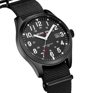 Foto 2 | Foto 2 | Reloj Golden Hour Para Hombre Con Correa Deslizante De Nailon Y Esfera Amarilla - Venta Internacional.