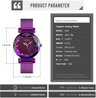 Foto 6 | Foto 6 | Reloj Skmei Vestido De Moda Casual Impermeable Para Mujer En Oro Rosa - Venta Internacional.