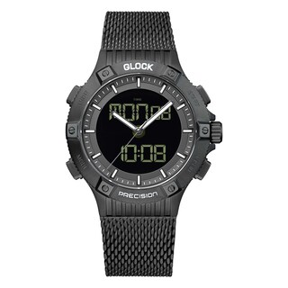 Foto 1 | Foto 1 | Reloj Glock Precision Para Hombre Con Carcasa De Acero Negro Y Correa De Malla Negra - Venta Internacional.
