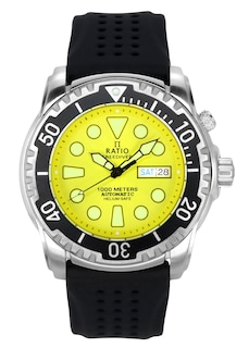 Foto 1 | Foto 1 | Reloj De Buceo Ratio Freediver Helium-safe 1000m Para Hombre, Color Amarillo - Venta Internacional.
