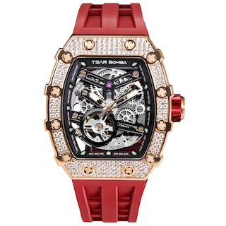 Foto 7 | Foto 7 | Reloj Tsar Bomba Luxury Automatic Skeleton Tonneau para Hombre - Venta Internacional