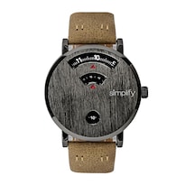 Reloj Simplify The 7000 Con Correa De Piel Color Marrón Grisáceo Para Hombre - Venta Internacional.