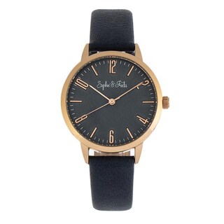 Foto 1 | Foto 1 | Reloj Sophie And Freda Vancouver Con Correa De Cuero - Azul - Venta Internacional.