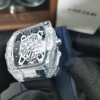 Foto 5 | Foto 5 | Reloj Gosasa Fashion Hollowed Tonneau Transparente Para Hombre - Venta Internacional.