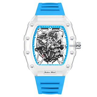 Foto 1 | Foto 1 | Reloj Gosasa Fashion Hollowed Tonneau Transparente Para Hombre - Venta Internacional.