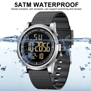 Foto 2 | Foto 2 | Reloj Digital Ultrafino E Impermeable Golden Hour Para Hombre Y Mujer - Venta Internacional.
