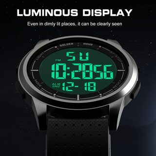 Foto 4 | Foto 4 | Reloj Digital Ultrafino E Impermeable Golden Hour Para Hombre Y Mujer - Venta Internacional.