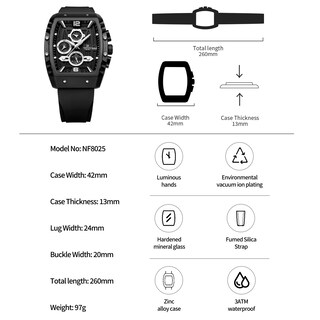 Foto 4 | Foto 4 | Vestido De Negocios Watch Naviforce Quartz Auto Date Week Para Hombre - Venta Internacional.