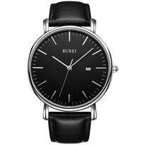Reloj Burei Fashion Minimalist Waterproof Para Hombre Plateado - Venta Internacional.