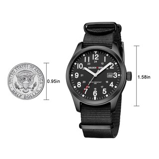Foto 3 | Foto 3 | Reloj Golden Hour Para Hombre Con Correa Deslizante De Nailon Y Esfera Amarilla - Venta Internacional.