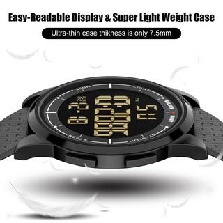 Foto 3 | Foto 3 | Reloj Digital Ultrafino E Impermeable Golden Hour Para Hombre Y Mujer - Venta Internacional.
