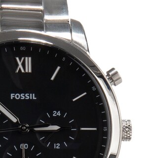 Foto 6 | Foto 6 | Reloj Fossil Hombre Neutra Fs5384 Caja Redonda 44mm Diámetro Acero Inoxidable Cierre Desplegable Movimiento Cuarzo Dial Negro