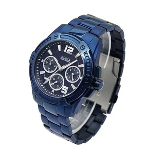 Foto 1 | Foto 1 | Reloj Guess Hombre Dress W0601g2 Caja Redonda 44mm Diámetro Acero Inoxidable Cierre Desplegable Movimiento Cuarzo Dial Negro