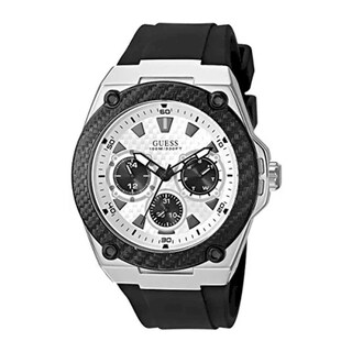 Foto 3 | Foto 3 | Reloj Guess Hombre Legacy W1049g3 Caja Redonda 45mm Diámetro Acero Inoxidable Cierre Hebilla Movimiento Cuarzo Dial Blanco