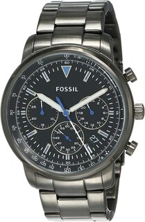 Foto 2 | Foto 2 | Reloj Fossil Hombre Goodwin Fs5518 Caja Redonda 44mm Diámetro Acero Inoxidable Cierre Desplegable Movimiento Cuarzo Dial Negro