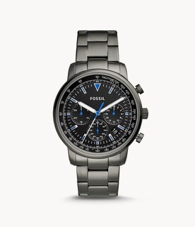Foto 3 | Foto 3 | Reloj Fossil Hombre Goodwin Fs5518 Caja Redonda 44mm Diámetro Acero Inoxidable Cierre Desplegable Movimiento Cuarzo Dial Negro