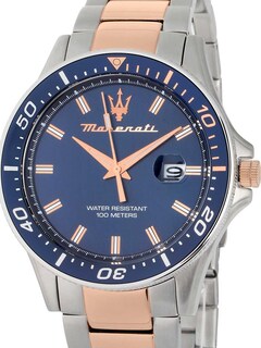 Foto 5 | Foto 5 | Reloj Maserati Hombre Sfida R8853140003 Caja Redonda 44mm Diámetro Acero Inoxidable Cierre Desplegable Movimiento Cuarzo
