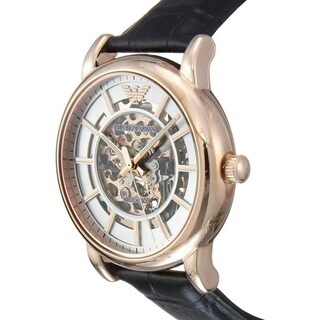 Foto 3 | Foto 3 | Reloj Emporio Armani Hombre Classic Ar60007 Caja Redonda 43mm Diámetro Acero Inoxidable Cierre Hebilla Movimiento Cuarzo