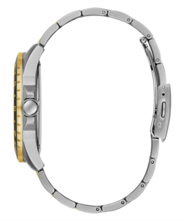 Foto 6 | Foto 6 | Reloj Guess Hombre Classic W1107g6 Caja Redonda 44mm Diámetro Acero Inoxidable Cierre Desplegable Movimiento Cuarzo Dial Negro