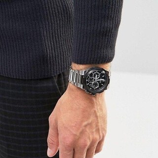 Foto 3 | Foto 3 | Reloj Hugo Boss Hombre Supernova 1513359 Caja Redonda 48mm Diámetro Acero Inoxidable Cierre Desplegable Movimiento Cuarzo