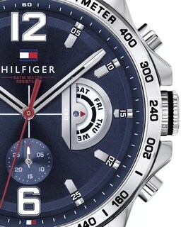 Foto 3 | Foto 3 | Reloj Tommy Hilfiger Hombre Decker 1791476 Caja Redonda 46mm Diámetro Acero Inoxidable Cierre Hebilla Movimiento Cuarzo