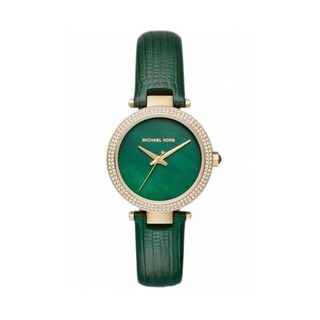 Foto 1 | Foto 1 | Reloj Michael Kors Hombre Classic Mk2592 Caja Redonda 28mm Diámetro Acero Inoxidable Cierre Hebilla Movimiento Cuarzo Dial Verde
