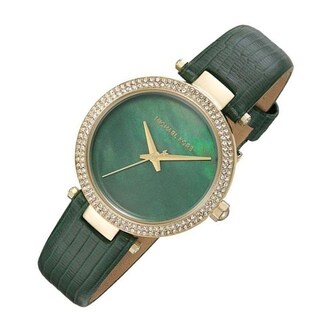 Foto 4 | Foto 4 | Reloj Michael Kors Hombre Classic Mk2592 Caja Redonda 28mm Diámetro Acero Inoxidable Cierre Hebilla Movimiento Cuarzo Dial Verde