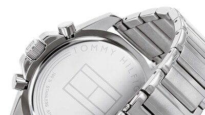 Foto 5 | Foto 6 | Reloj Tommy Hilfiger Hombre Mason 1791788 Caja Redonda 45mm Diámetro Acero Inoxidable Cierre Desplegable Movimiento Cuarzo
