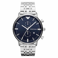 Reloj Emporio Armani Hombre Classic Ar1648 Caja Redonda 43mm Diámetro Acero Inoxidable Cierre Desplegable Movimiento Cuarzo