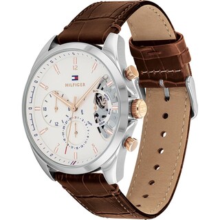 Foto 2 | Foto 2 | Reloj Tommy Hilfiger Hombre Baker 1710450 Caja Redonda 43mm Diámetro Acero Inoxidable Cierre Hebilla Movimiento Cuarzo