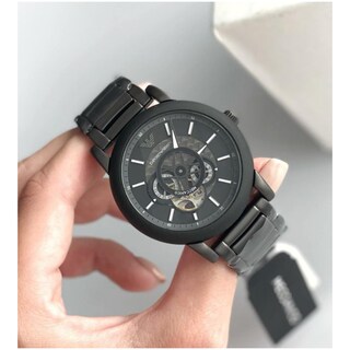 Foto 8 | Foto 8 | Reloj Emporio Armani Hombre Meccanico Ar60010 Caja Redonda 43mm Diámetro Acero Inoxidable Cierre Desplegable