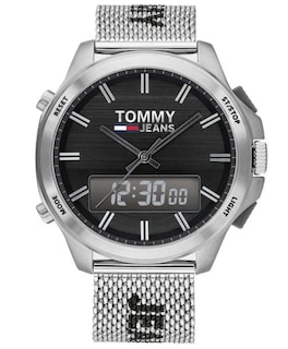 Foto 1 | Foto 1 | Reloj Tommy Hilfiger Hombre Jeans 1791765 Caja Redonda 46mm Diámetro Acero Inoxidable Cierre Desplegable Movimiento Cuarzo