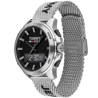 Foto 2 | Foto 2 | Reloj Tommy Hilfiger Hombre Jeans 1791765 Caja Redonda 46mm Diámetro Acero Inoxidable Cierre Desplegable Movimiento Cuarzo