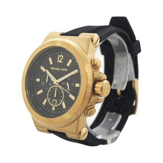 Foto 5 | Foto 5 | Reloj Michael Kors Hombre Dylan Mk8445 Caja Redonda 48mm Diámetro Acero Inoxidable Cierre Presion Movimiento Cuarzo Dial Negro