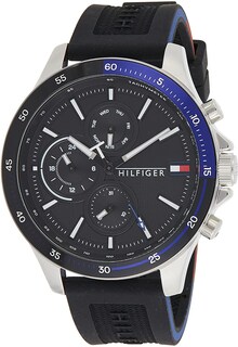 Foto 2 | Foto 2 | Reloj Tommy Hilfiger Hombre Bank 1791724 Caja Redonda 46mm Diámetro Acero Inoxidable Cierre Hebilla Movimiento Cuarzo Dial Negro